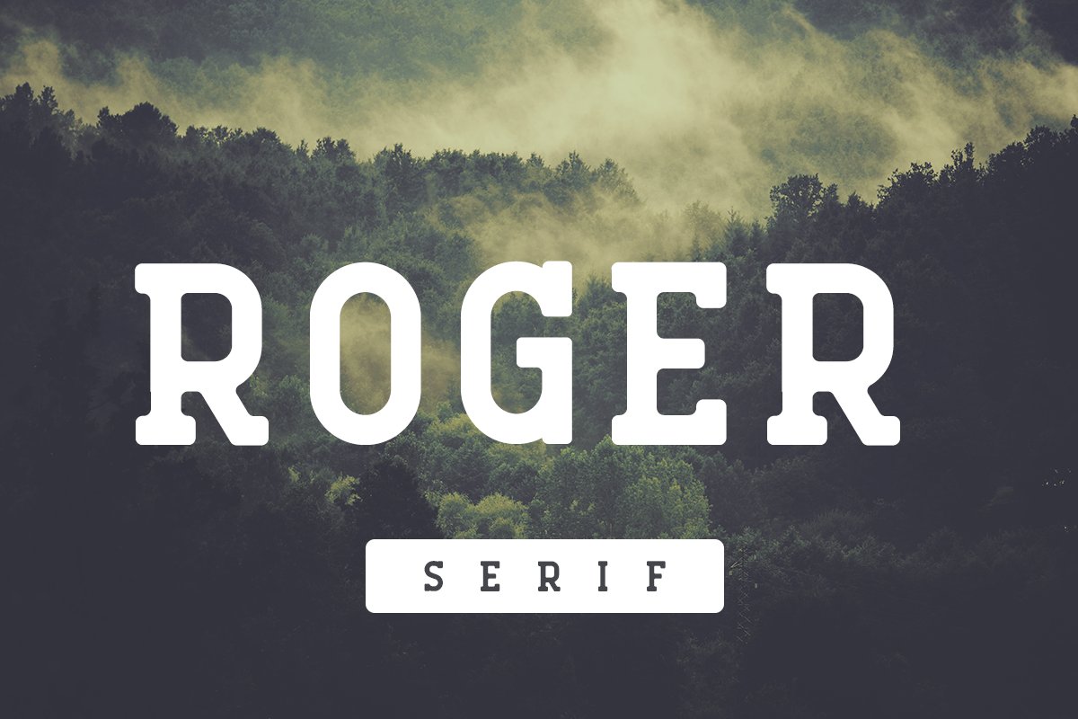 Пример шрифта Roger Serif